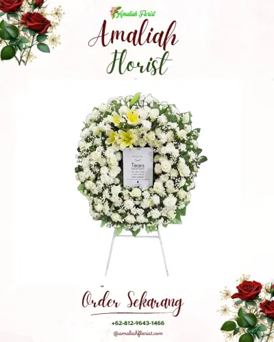 Krans Bunga Duka Cita di Dasan Agung Baru